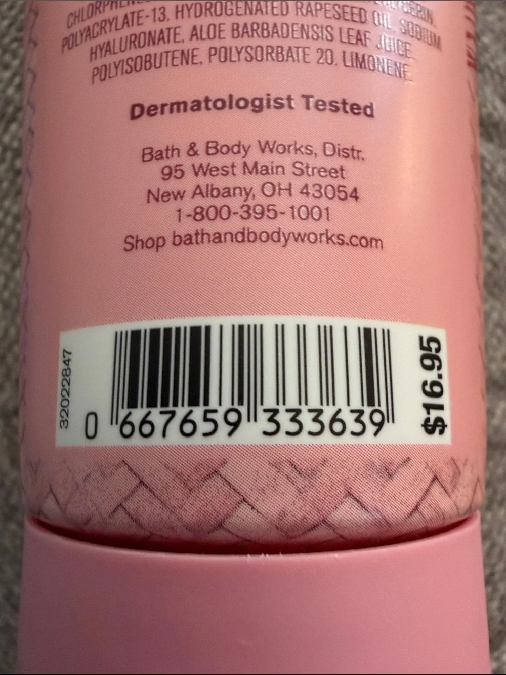 Bath & Body Works Pink Costa Rica Pink Pineapple Sunrise Body Cream
